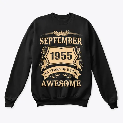 september-1955-65-years-of-being-awesome-years-t-shirt-hoodie